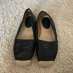Coach leather espadrille